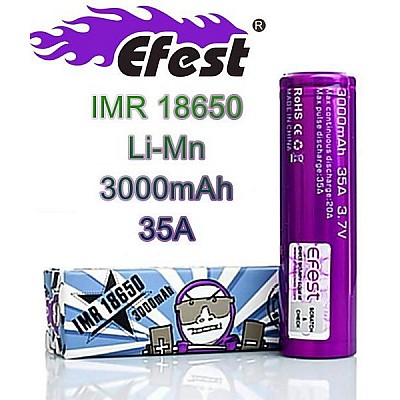 EFEST IMR 18650 3000MAH PİL