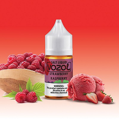 Vozol Bar Strawberry Raspberry 30 ML Salt Likit