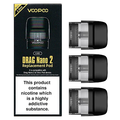 Voopoo Drag Nano 2 Pod Yedek Kartuş (3 Adet)