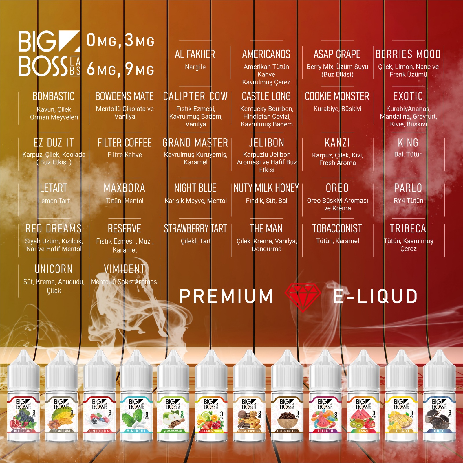 Big Boss 5 Al 4 Öde Kampanyası 30ML  en uygun fiyatlar ile ebuhar da!  Big Boss 5 Al 4 Öde Kampanyası 30ML özellikleri, fiyatı, incelemesi, yorumları ve taksit seçenekleri için hemen tıklayın!