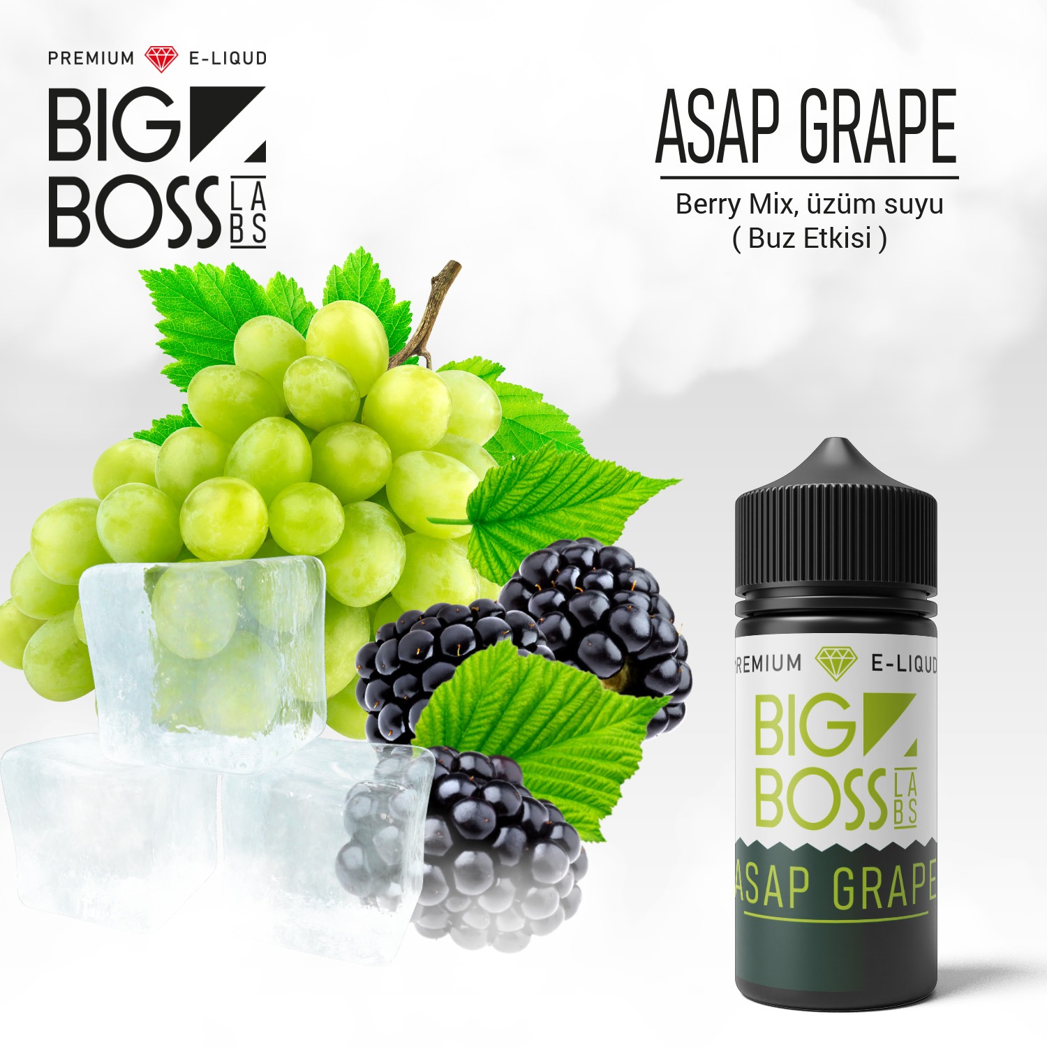 Big Boss 60 ML Asap Grape Likit  en uygun fiyatlar ile ebuhar da!  Big Boss 60 ML Asap Grape Likit özellikleri, fiyatı, incelemesi, yorumları ve taksit seçenekleri için hemen tıklayın!