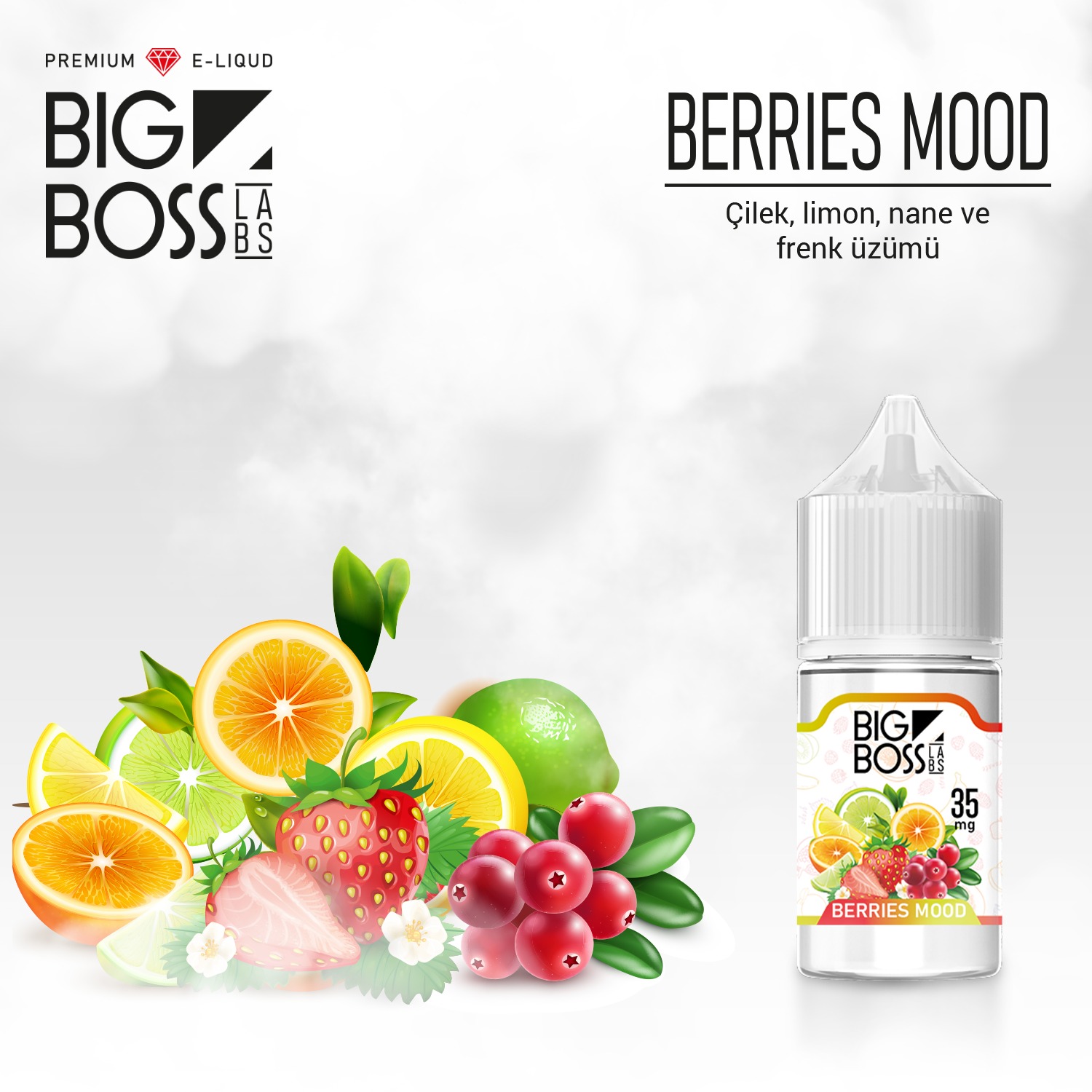 Big Boss Berries Mood 30 ML Likit  en uygun fiyatlar ile ebuhar da!  Big Boss Berries Mood 30 ML Likit özellikleri, fiyatı, incelemesi, yorumları ve taksit seçenekleri için hemen tıklayın!