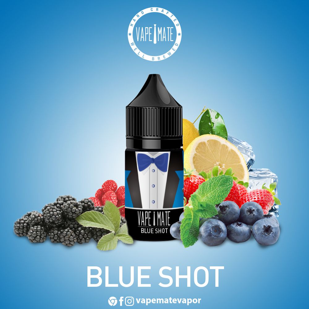 Vape Mate Blue Shot 30 ML Likit  en uygun fiyatlar ile ebuhar da!  Vape Mate Blue Shot 30 ML Likit özellikleri, fiyatı, incelemesi, yorumları ve taksit seçenekleri için hemen tıklayın!