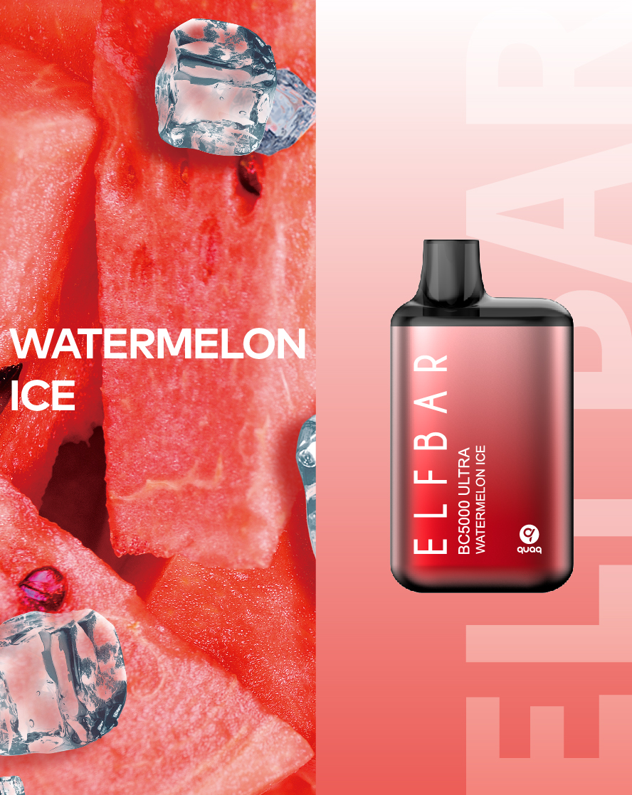 Elf Bar BC5000 Ultra Watermelon ice  en uygun fiyatlar ile ebuhar da!  Elf Bar BC5000 Ultra Watermelon ice özellikleri, fiyatı, incelemesi, yorumları ve taksit seçenekleri için hemen tıklayın!