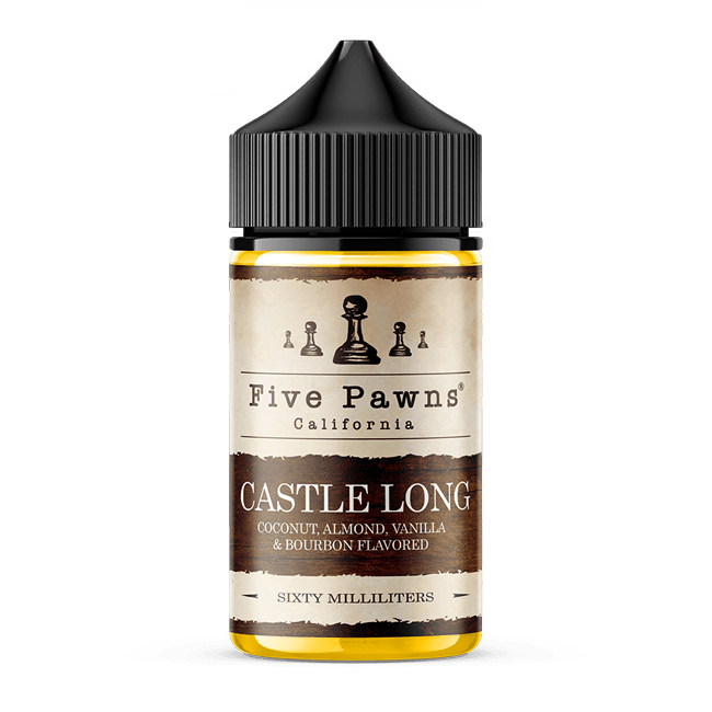 Five Pawns Castle Long 60ML Premium Likit  en uygun fiyatlar ile ebuhar da!  Five Pawns Castle Long 60ML Premium Likit özellikleri, fiyatı, incelemesi, yorumları ve taksit seçenekleri için hemen tıklayın!