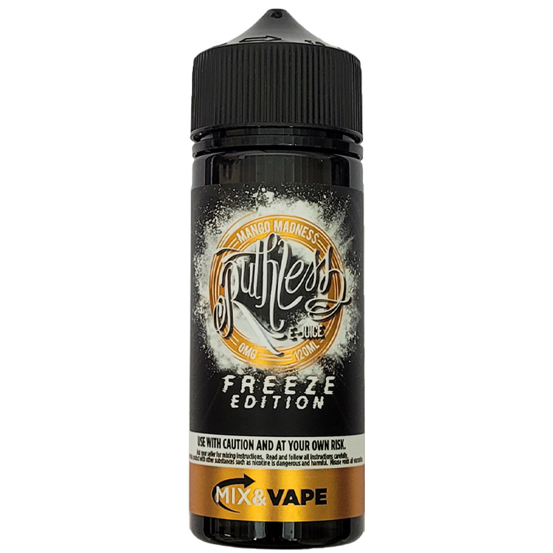 Ruthless Freeze Mango Madness Likit 120ML  en uygun fiyatlar ile ebuhar da!  Ruthless Freeze Mango Madness Likit 120ML özellikleri, fiyatı, incelemesi, yorumları ve taksit seçenekleri için hemen tıklayın!