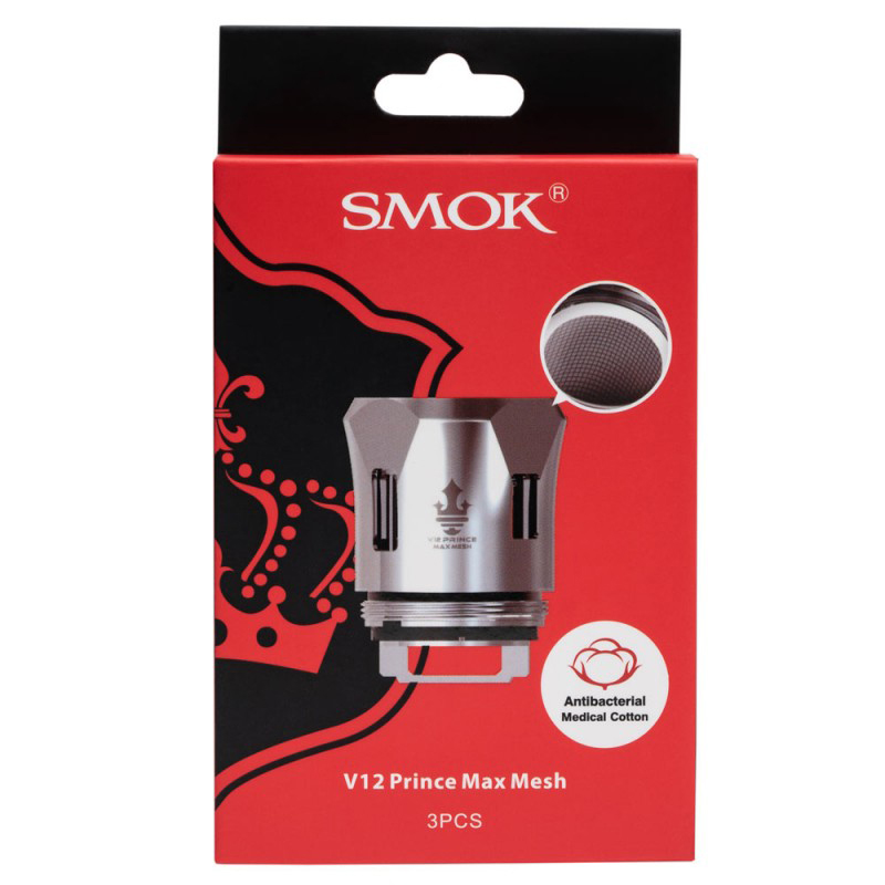 Smok TFV12 Prince Max Mesh Coil  en uygun fiyatlar ile ebuhar da!  Smok TFV12 Prince Max Mesh Coil özellikleri, fiyatı, incelemesi, yorumları ve taksit seçenekleri için hemen tıklayın!