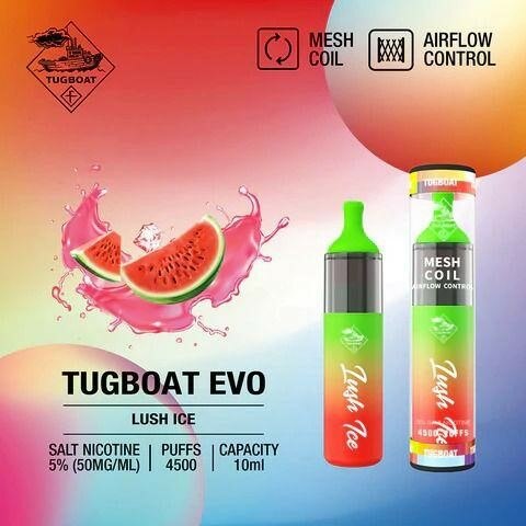 Tugboat Evo 4500 Lush ice  en uygun fiyatlar ile ebuhar da!  Tugboat Evo 4500 Lush ice özellikleri, fiyatı, incelemesi, yorumları ve taksit seçenekleri için hemen tıklayın!