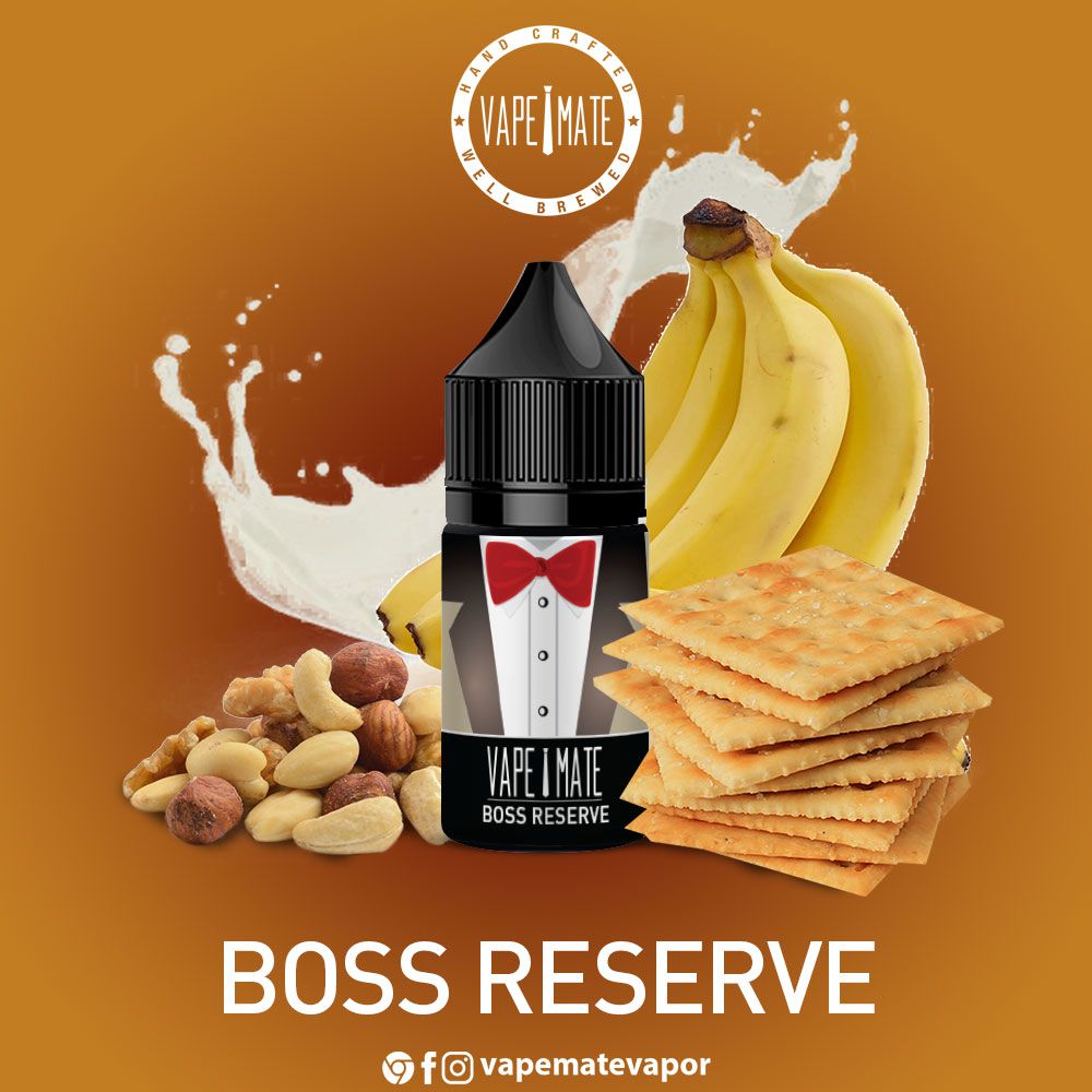 Vape Mate Boss Reserve 30 ML Salt Likit  en uygun fiyatlar ile ebuhar da!  Vape Mate Boss Reserve 30 ML Salt Likit özellikleri, fiyatı, incelemesi, yorumları ve taksit seçenekleri için hemen tıklayın!