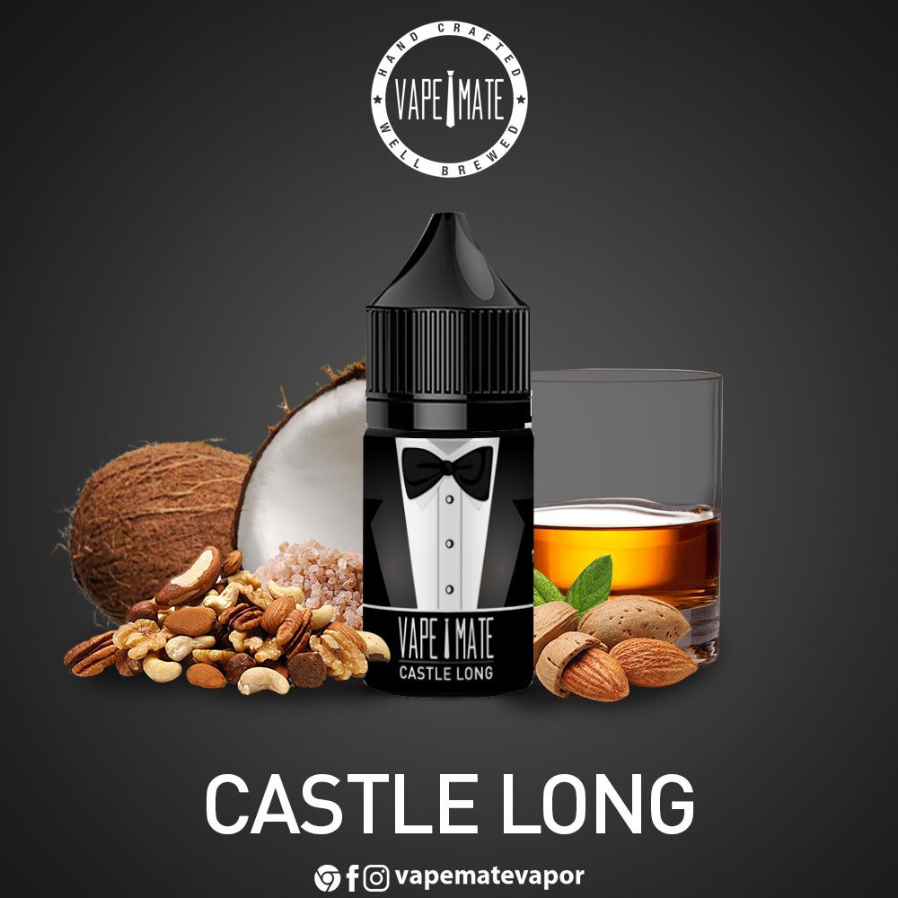 Vape Mate Castle Long 30 ML Likit  en uygun fiyatlar ile ebuhar da!  Vape Mate Castle Long 30 ML Likit özellikleri, fiyatı, incelemesi, yorumları ve taksit seçenekleri için hemen tıklayın!