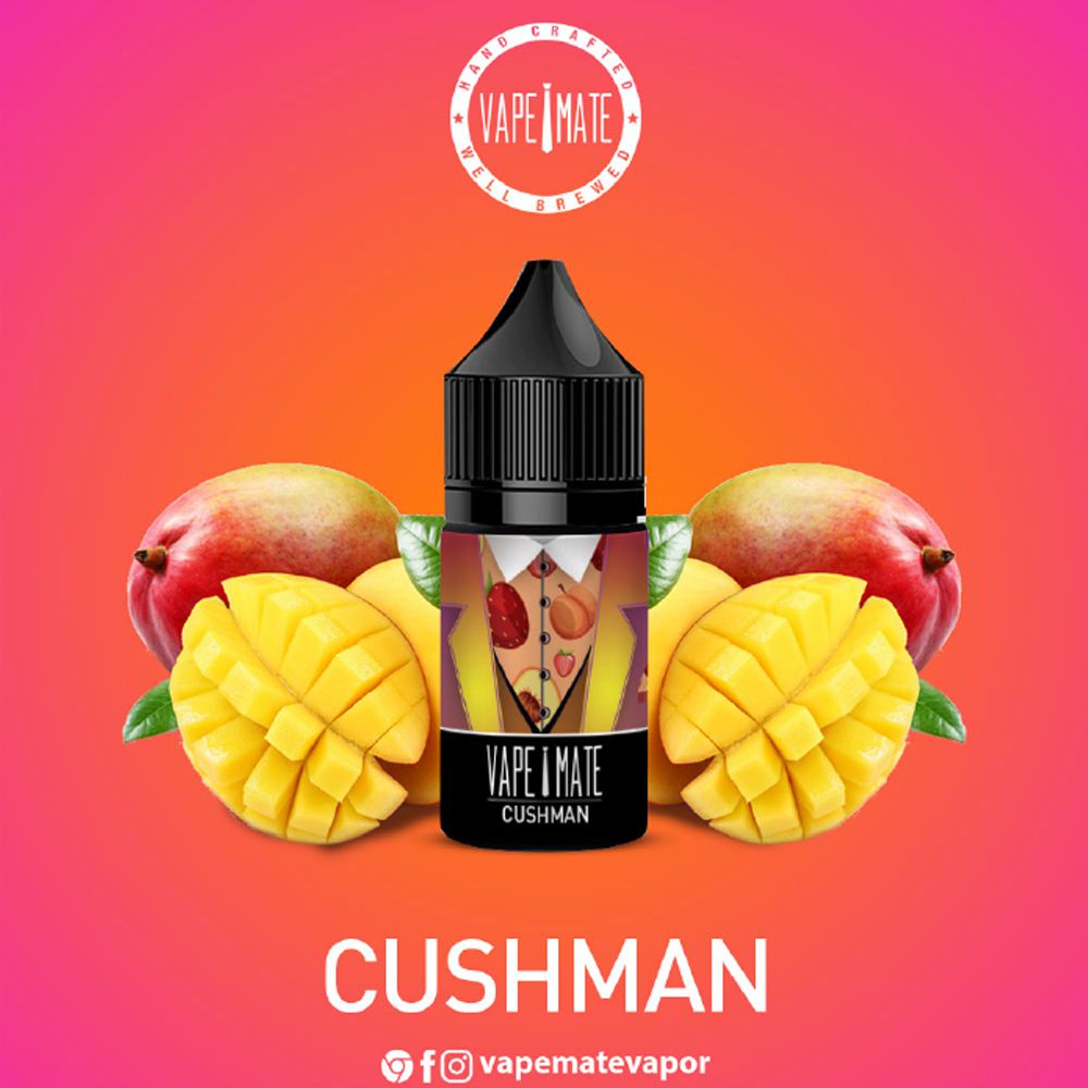 Vape Mate Cushman 30 ML Salt Likit  en uygun fiyatlar ile ebuhar da!  Vape Mate Cushman 30 ML Salt Likit özellikleri, fiyatı, incelemesi, yorumları ve taksit seçenekleri için hemen tıklayın!