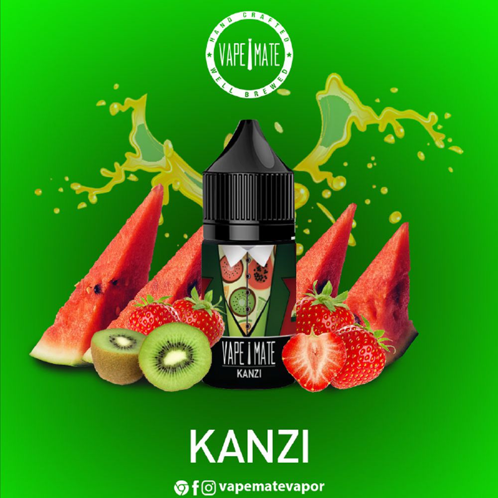 Vape Mate Kanzi 30 ML Salt Likit  en uygun fiyatlar ile ebuhar da!  Vape Mate Kanzi 30 ML Salt Likit özellikleri, fiyatı, incelemesi, yorumları ve taksit seçenekleri için hemen tıklayın!