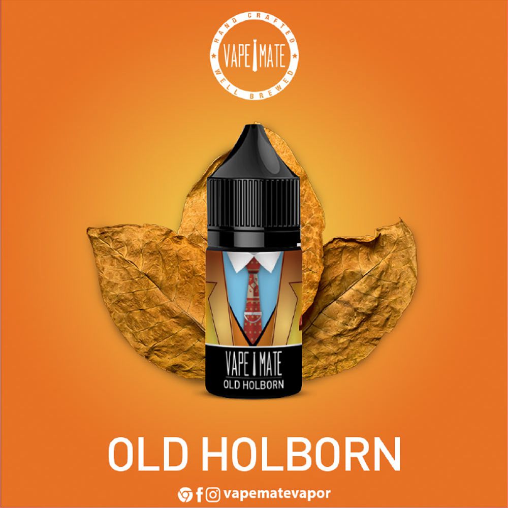 Vape Mate Old Holborn 30 ML Salt Likit  en uygun fiyatlar ile ebuhar da!  Vape Mate Old Holborn 30 ML Salt Likit özellikleri, fiyatı, incelemesi, yorumları ve taksit seçenekleri için hemen tıklayın!